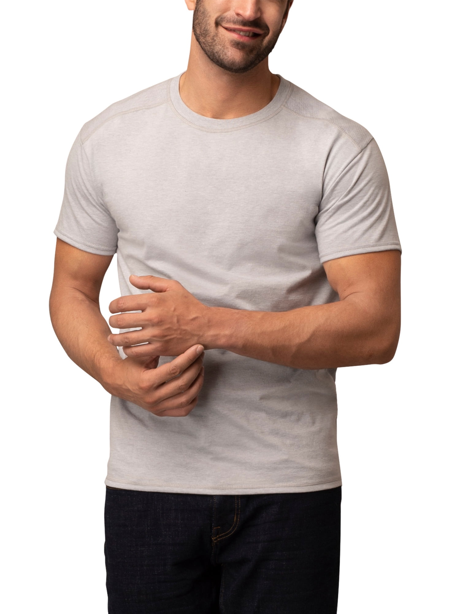 Fruit Of The Loom Men's CoolZone Crew T-Shirt 2-Pack - Breathable Mesh Back, Moisture Wicking