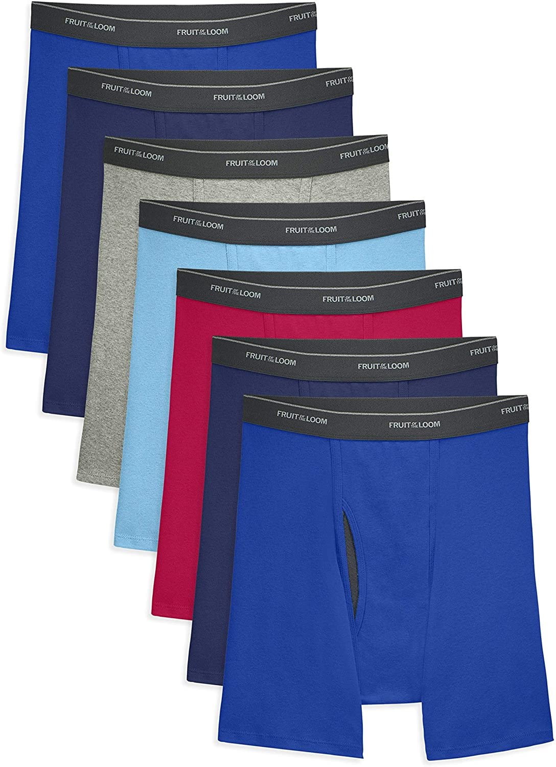 Fruit of the Loom Men's Coolzone Boxer Briefs, 7 PackAssorted Colors