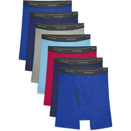 Fruit of the Loom Men`s 3-Pack Boxer Briefs, Stripes/Solid
