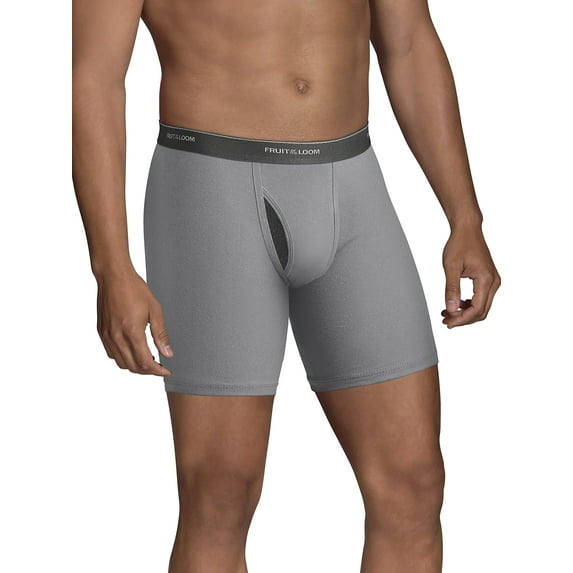 Fruit of the Loom Men's Coolzone Boxer Briefs, Moisture Wicking & Breathable, Assorted Color Multipacks, 144 Pack-Black/Gray, 3X-Large