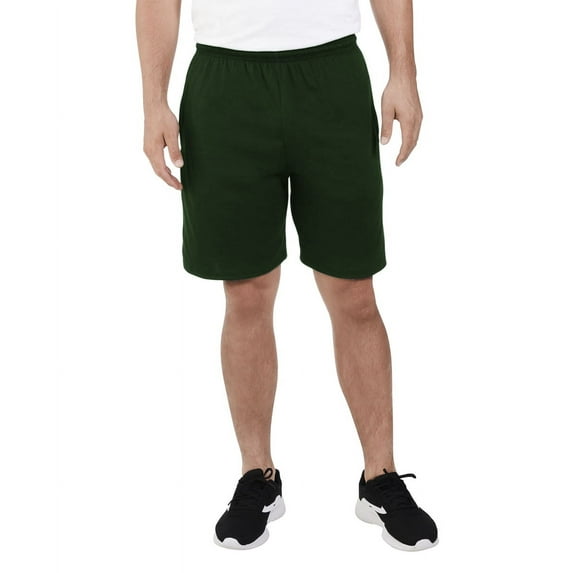 Fruit of the Loom Men’s Cotton Blend Jersey Knit Lounge Shorts with Pockets and Drawstring