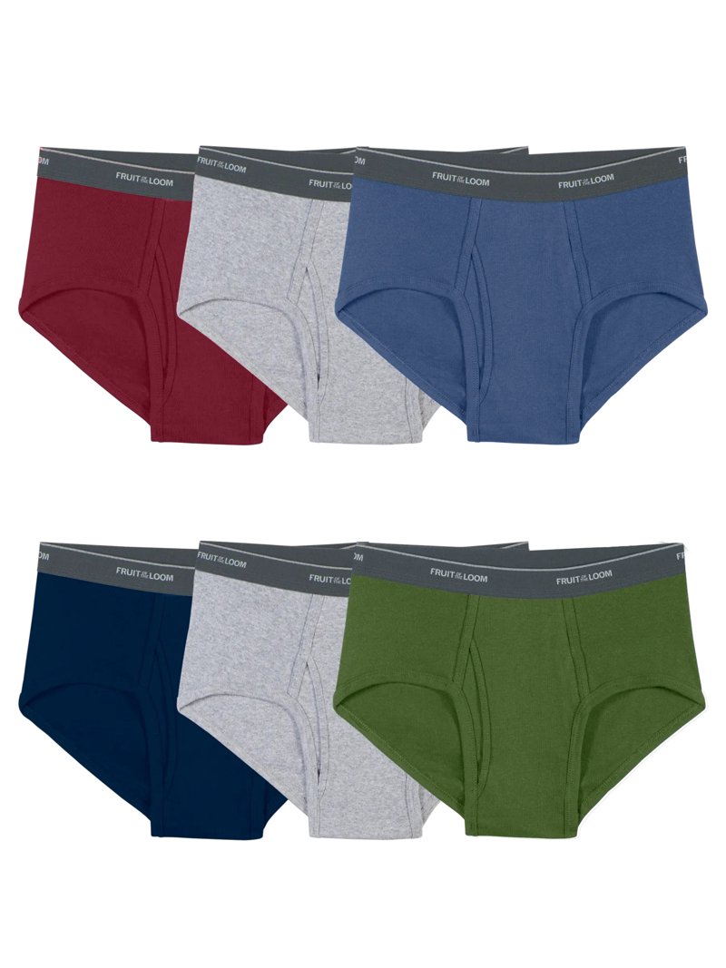 Fruit of the Loom Men's Mid-Rise, Breathable, Comfy Fashion Briefs