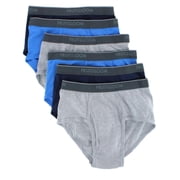 Fruit of the Loom Mens Cotton Briefs, Moisture-Wicking, Mid-Rise Fashion Brief Underwear, 6-Pack, S-5XB