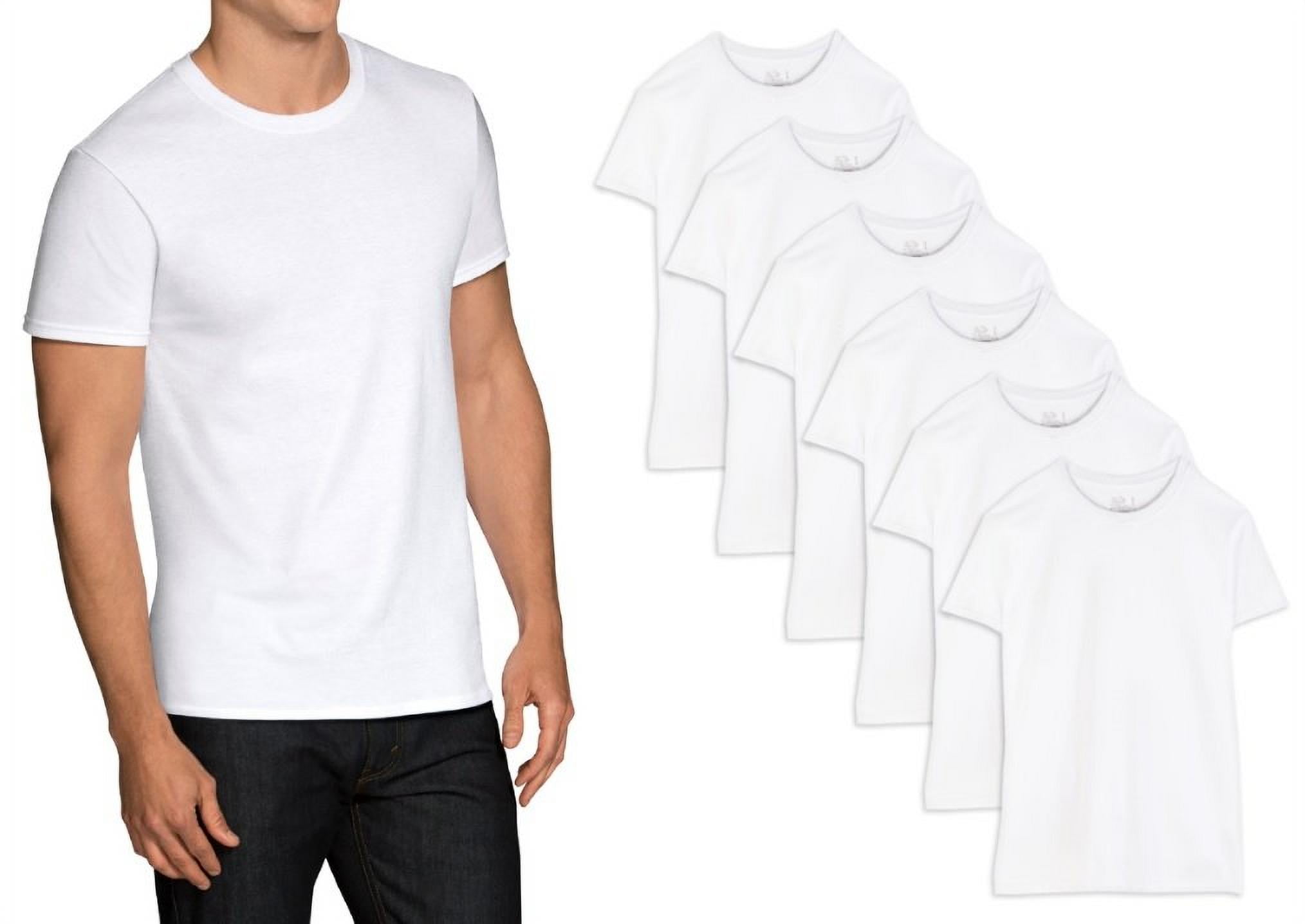 Fruit of the Loom Men's Cotton Crew-Neck Tagless Undershirts T