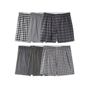 Fruit of the Loom Men's Cotton Stretch Woven Boxer, 6-Pack