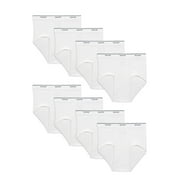Fruit of the Loom Men's Cotton White Briefs, 7+1 Bonus Pack