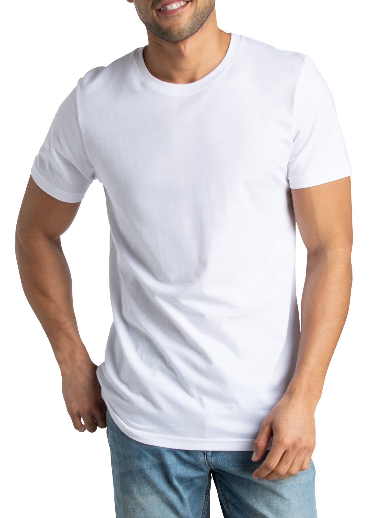 Fruit Of The Loom - T-shirt pour hommes en coton épais - Blanc - Large