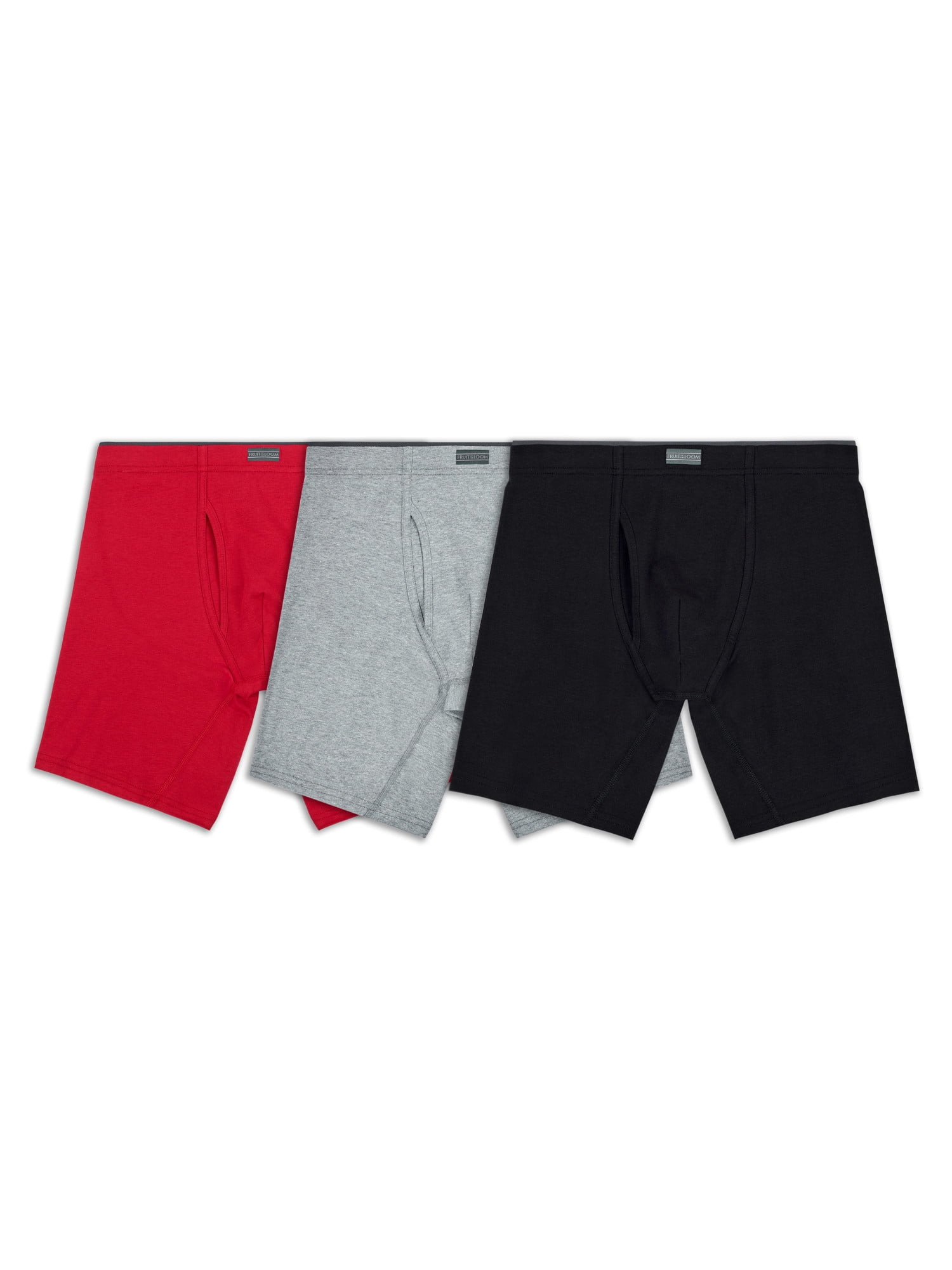 Fruit of the Loom Men's Crafted Comfort Boxer Briefs, 3 Pack, Sizes S