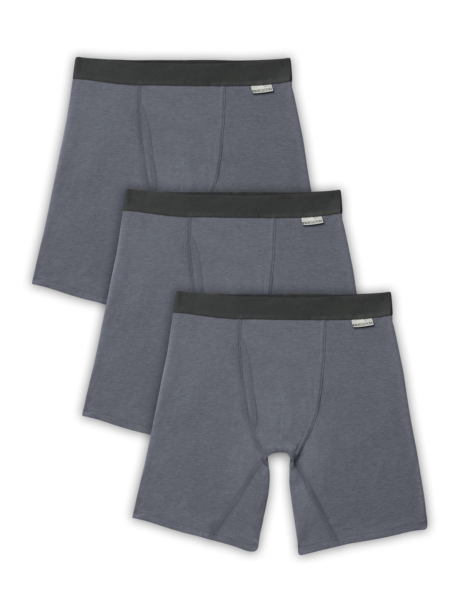 Fruit of the Loom Men's Crafted Comfort Boxer Briefs, 3Pack