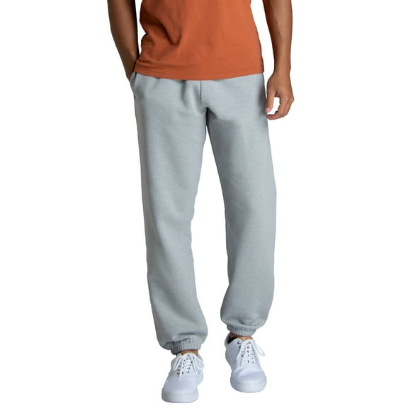 Fruit of the Loom Men's Crafted Comfort Super Soft Cotton Blend Elastic Bottom Fleece Sweatpants, Sizes S-2XL
