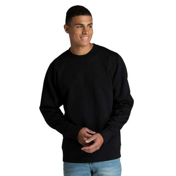 Fruit of the Loom Men's Crafted Comfort Super Soft Cotton Blend Fleece Crew Sweatshirt, Sizes S - 2XL
