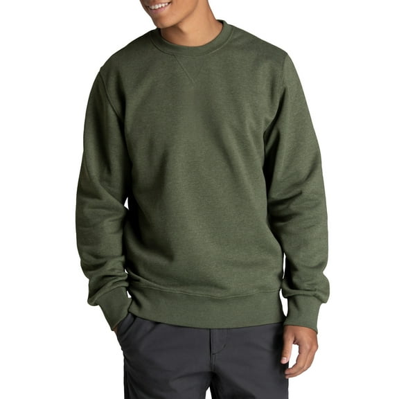 Fruit of the Loom Men's Crafted Comfort Super Soft Cotton Blend Fleece Crew Sweatshirt, Sizes S - 2XL