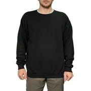 FRUIT OF THE LOOM Men's Crew Neck Sweatshirt Irregular Black S-4XL
