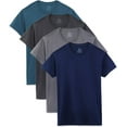 thumbnail image 1 of Fruit of the Loom Men's Crew Neck T-Shirt , Assorted, XXX-Large Pack 4, 1 of 4