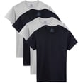 thumbnail image 1 of Fruit of the Loom Men's Crew Neck T-Shirt Pack of 4, Black/Gray, XXX-Large, 1 of 3