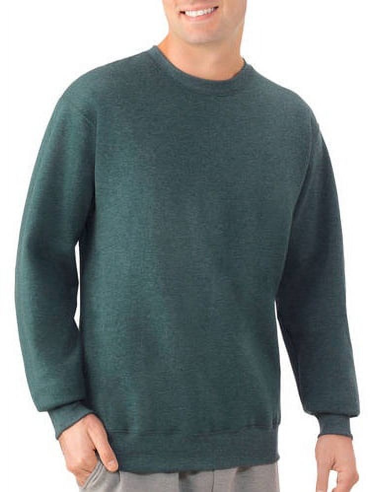 Fruit of the Loom Men's Crew Sweatshirt with Ribbed Cuffs and Collar - image 1 of 2
