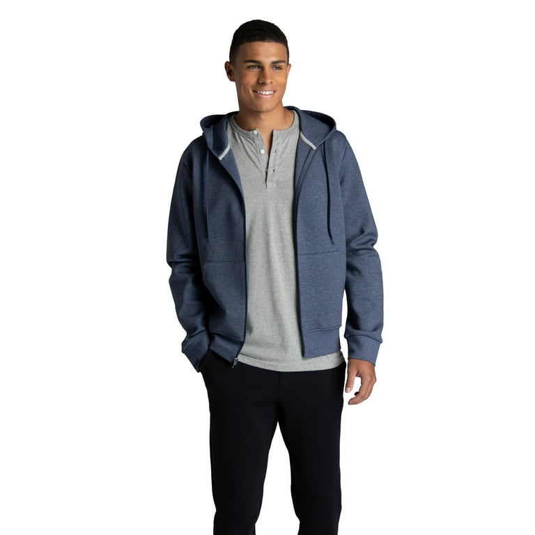 Fruit of the Loom Men's Double Knit Full Zip Hooded Jacket, Sizes S-2XL