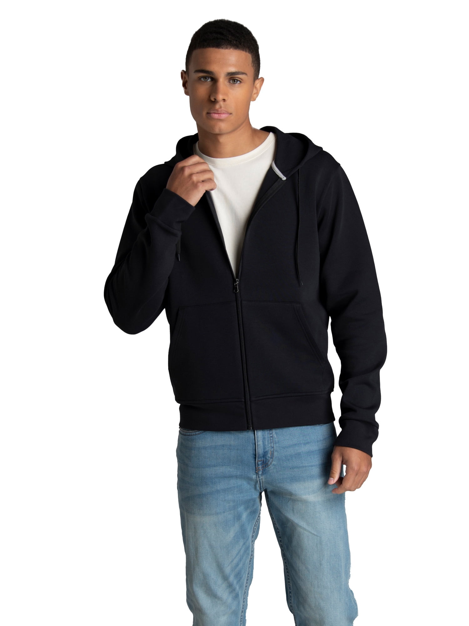 Fruit of the Loom men's Double Knit Full Zip Hooded Jacket