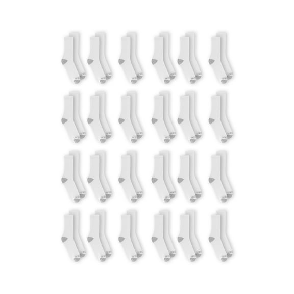 Fruit of the Loom Men's Dual Defense Crew Socks Extra Value 24 Pack