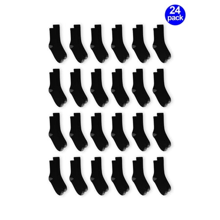 Fruit of the Loom Men's Dual Defense Crew Socks Extra Value 24 Pack