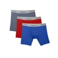 thumbnail image 1 of Fruit of the Loom Men's EverLight Assorted Boxer Briefs, 3 Pack, Extended Sizes, 1 of 5