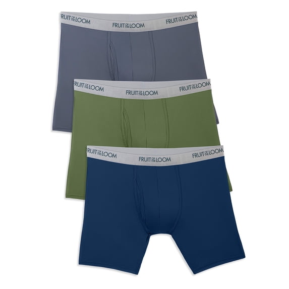 Fruit of the Loom Men's EverLight Boxer Briefs, 3-Pack