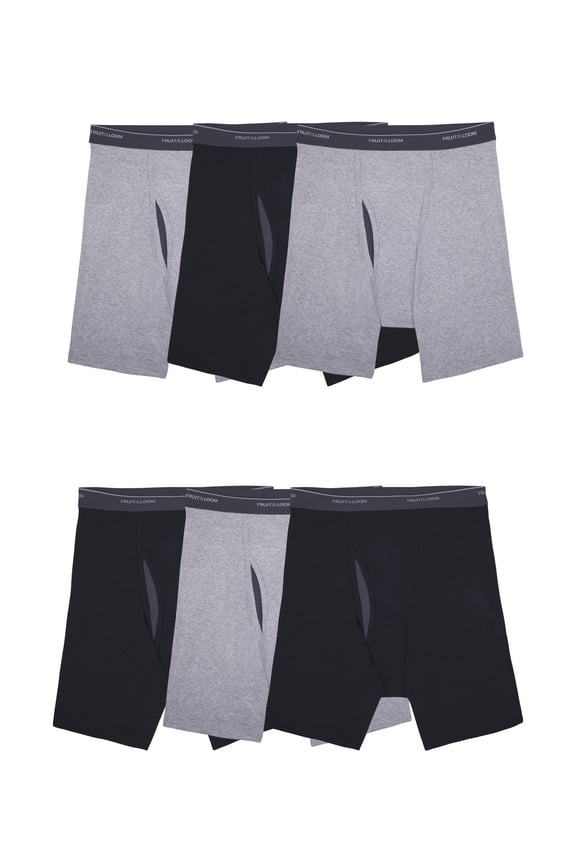 Men's CoolZone Boxer Briefs, Moisture‑Wicking, Mesh Fly, No Ride Up, Multipacks, Sizes S-3XL