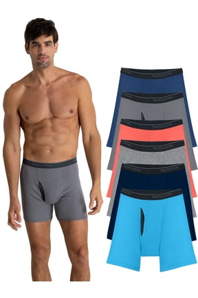 Men's CoolZone Boxer Briefs, Moisture‑Wicking, Mesh Fly, No Ride Up, Multipacks, Sizes S-3XL