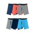 thumbnail image 1 of Fruit of the Loom Men's EverSoft CoolZone Boxer Briefs – 6-Pack, Moisture-Wicking, Mesh Fly, Multiple Colors, S-3XL, 1 of 12
