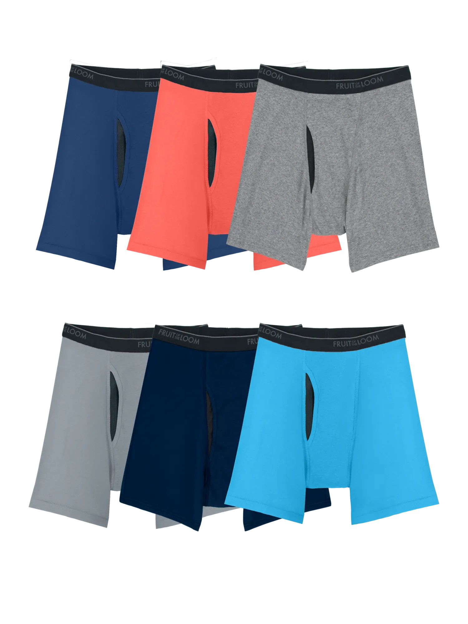 Fruit of the Loom Men's Support Pouch Assorted Boxer Briefs, 4
