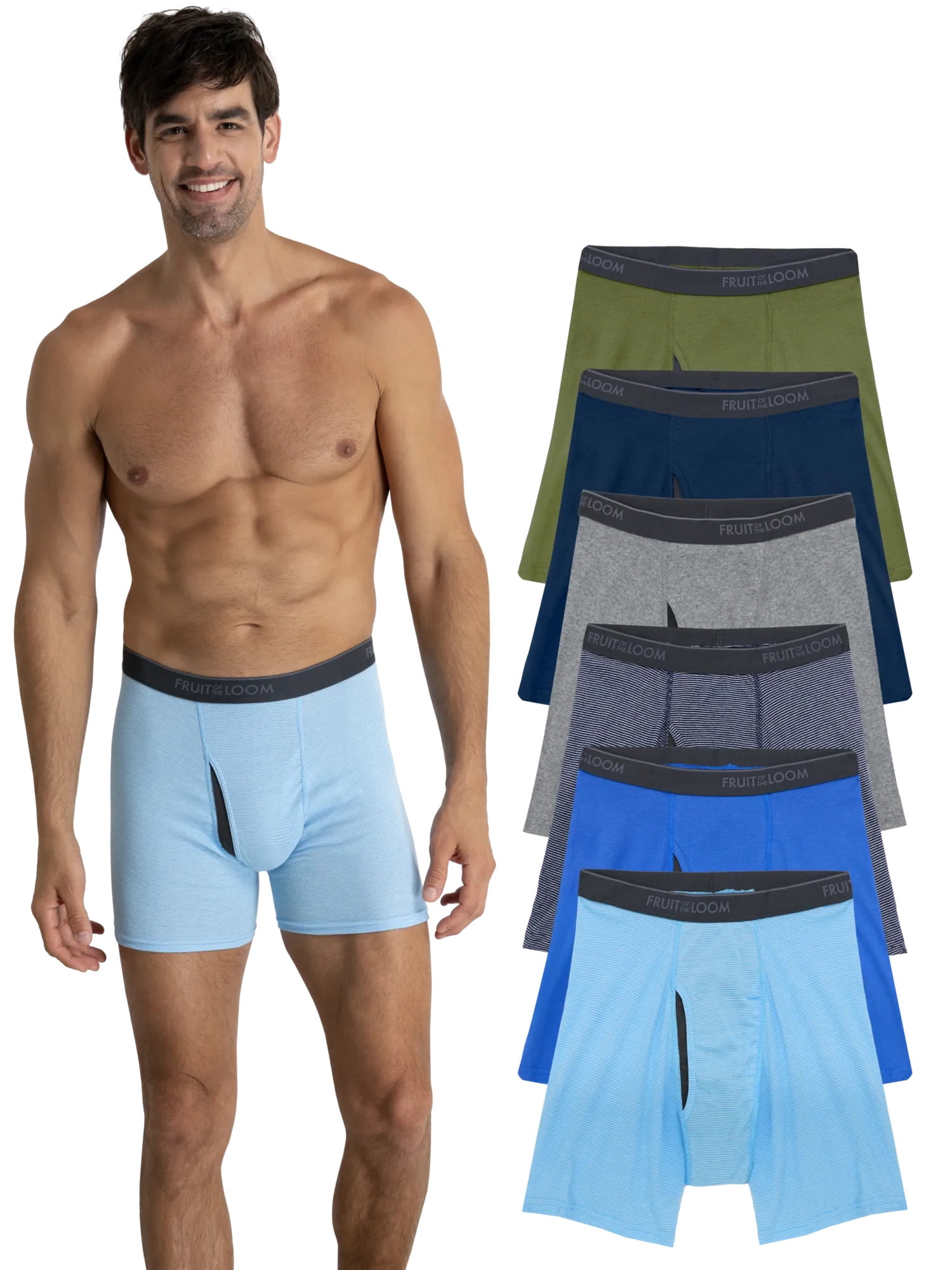 Fruit of the Loom Men's EverSoft Cotton CoolZone Fly Boxer Briefs