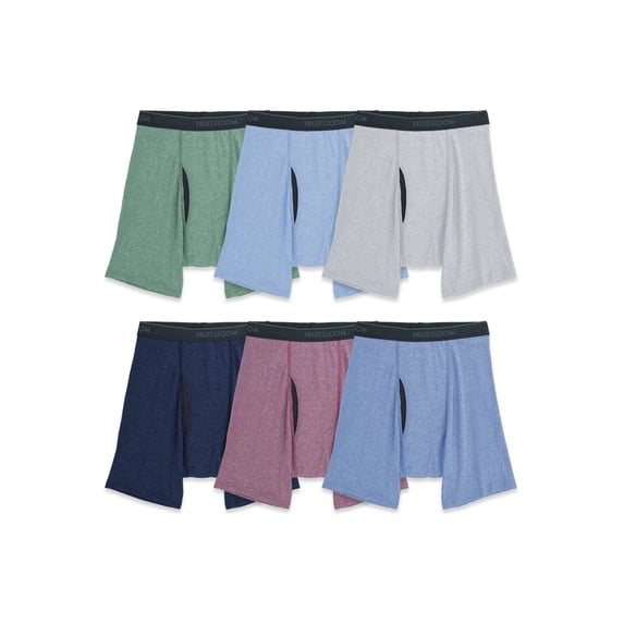 Fruit of the Loom Men's EverSoft CoolZone Boxer Briefs – Cooling Mesh Fly, Multiple Packs