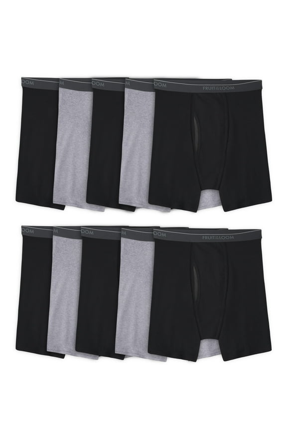 Men's EverSoft CoolZone Fly Boxer Briefs, Super Value 10-Pack