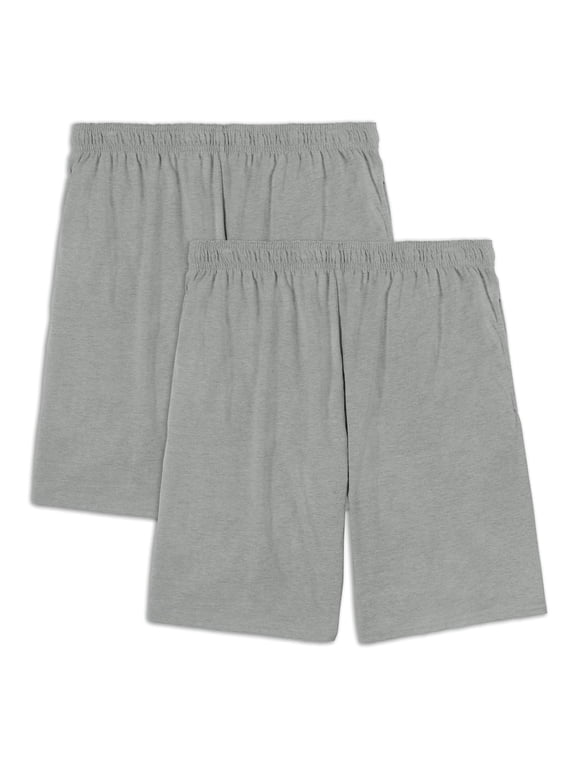 Men's EverSoft Cotton Shorts with Pockets, 8.5-9.5" Inseam, 2 Pack (Size - Small)