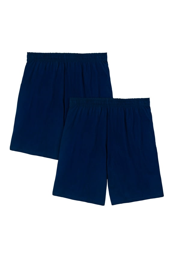 Men's EverSoft Cotton Shorts with Pockets, 8.5-9.5" Inseam, 2 Pack