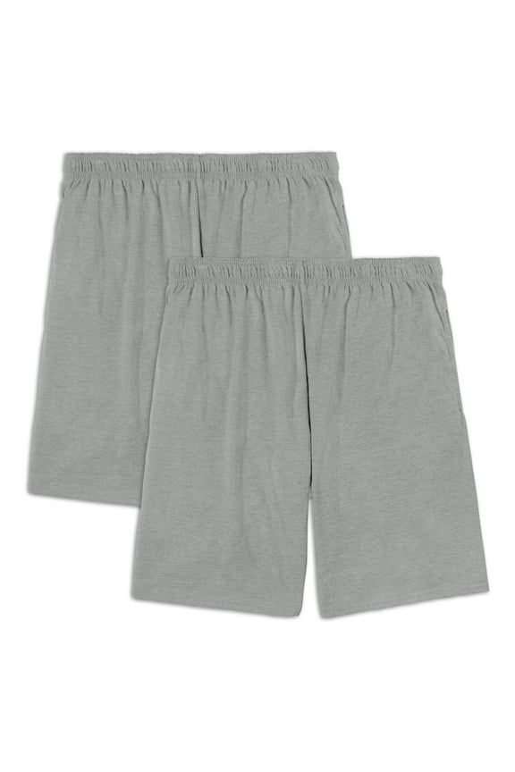 Men's EverSoft Cotton Shorts with Pockets, 8.5-9.5" Inseam, 2 Pack