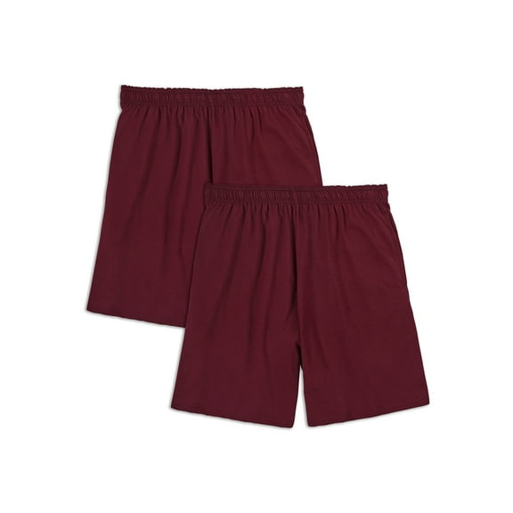 Fruit of the Loom Men's EverSoft Cotton Shorts with Pockets, 8.5-9.5" Inseam, 2 Pack