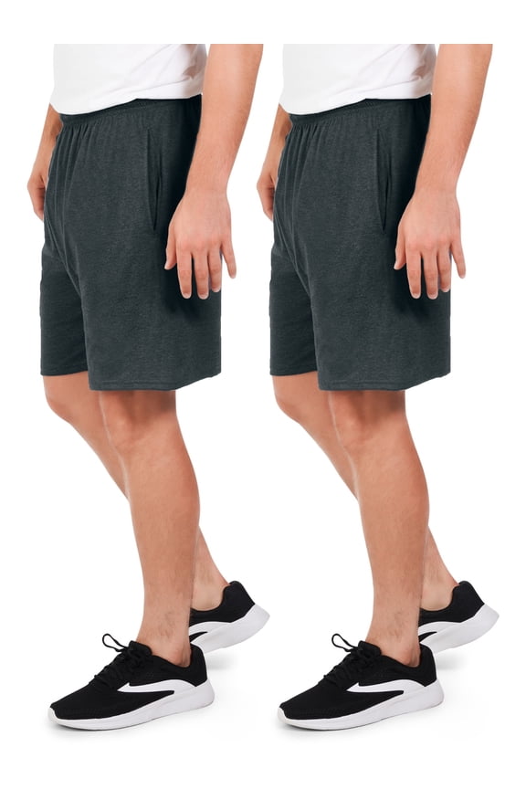 Men's EverSoft Cotton Shorts with Pockets, 8.5-9.5" Inseam, 2 Pack