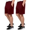 thumbnail image 1 of Fruit of the Loom Men's EverSoft Cotton Shorts with Pockets, 8.5-9.5" Inseam, 2 Pack, 1 of 6