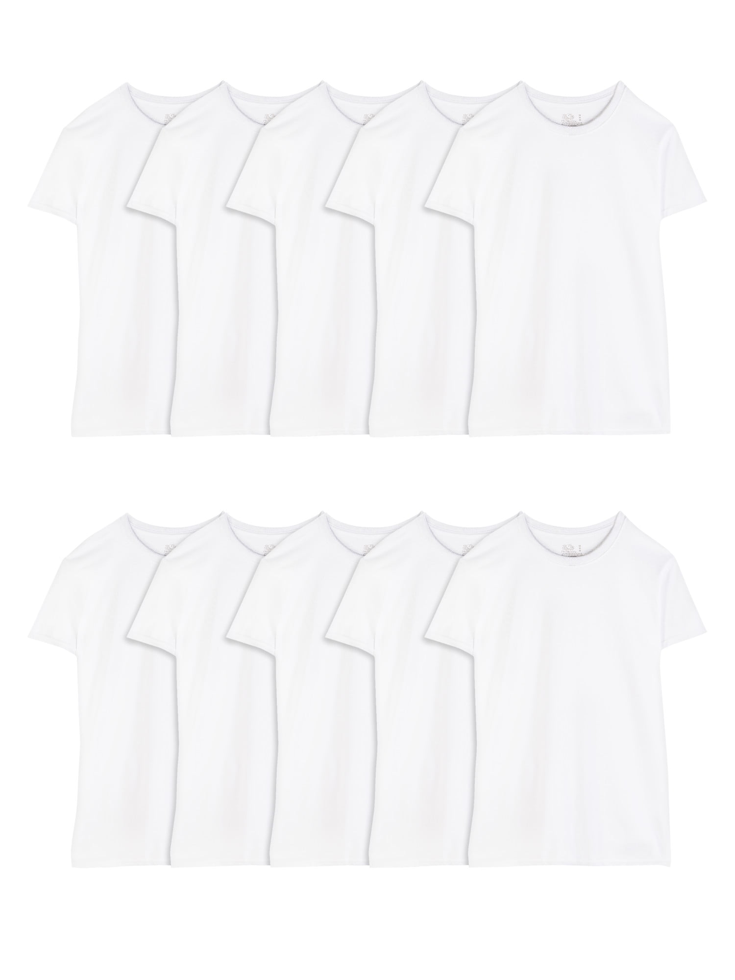Fruit of the Loom Men's Eversoft Crew T-Shirt Undershirts, Super Value 10-Pack Fruit of the Loom Men's Eversoft Crew T-Shirt Undershirts, Super Value 10-Pack