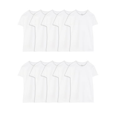 Fruit of the Loom Men's EverSoft Crew T-Shirt Undershirts, Super Value 10-Pack