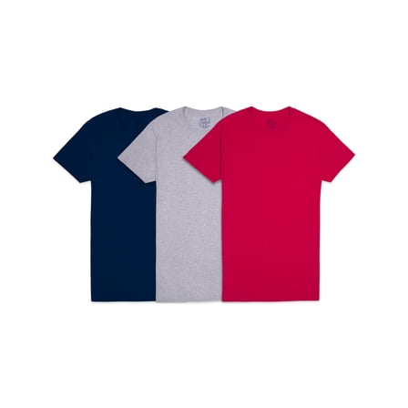 Fruit of the Loom Men's Crew Neck T-Shirt Undershirts, Assorted Color Multipacks, Sizes S-3XL