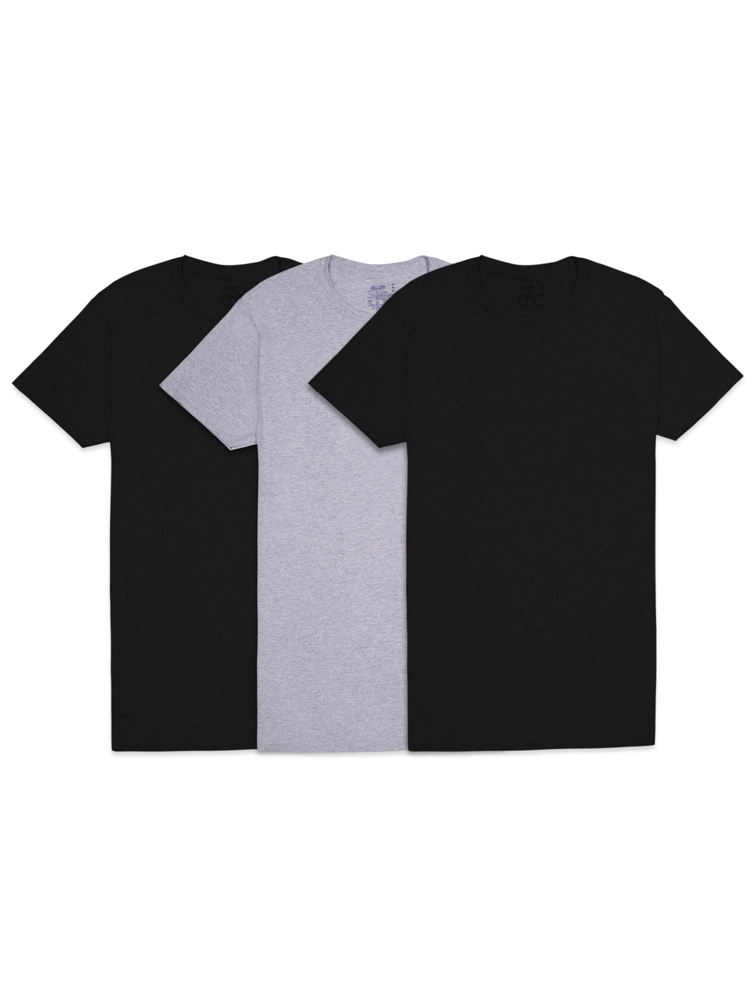 Fruit of the Loom Men's Crew Neck T-Shirt Undershirts, Assorted