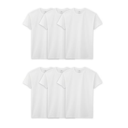 Fruit of the Loom Men's Crew Neck T-Shirt Undershirts, White Multipacks, Also Available in Big & Tall