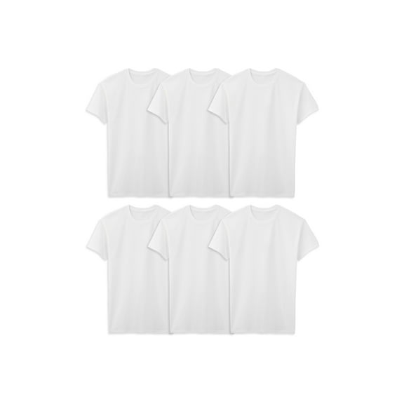 Fruit of the Loom Men's Crew Neck T-Shirt Undershirts, White Multipacks, Also Available in Big & Tall