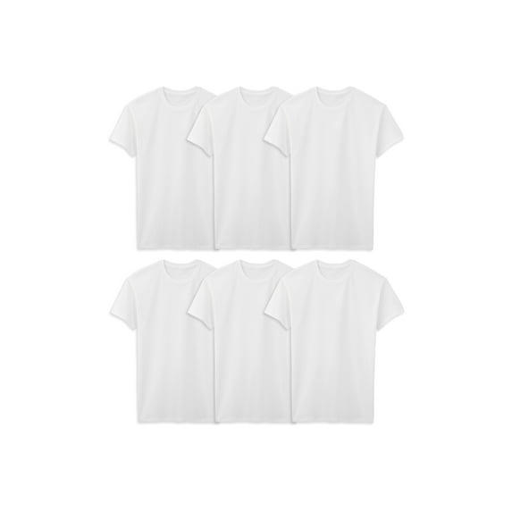 Fruit of the Loom Men's Crew Neck T-Shirt Undershirts, White Multipacks, Also Available in Big & Tall