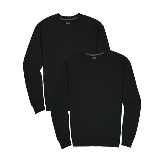Fruit of the Loom Men's EverSoft Fleece Crew Sweatshirt, 2 Pack