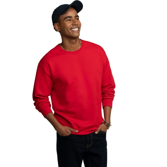 Fruit of the Loom Men's EverSoft Fleece Crew Sweatshirt, Sizes S-4XL