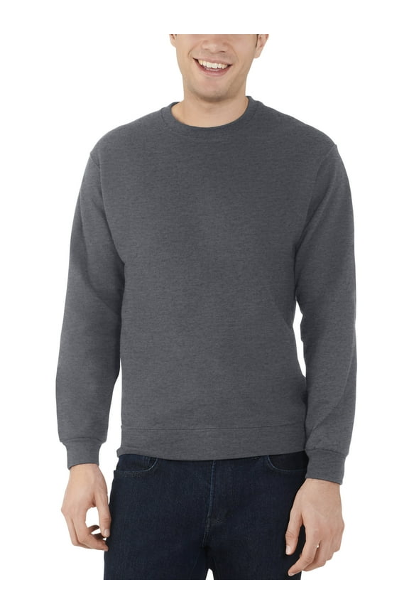 Men's EverSoft Fleece Crew Sweatshirt, Up to Size 4XL