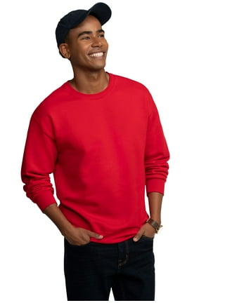 Fruit of the Loom Mens Pullover Hoodies and Sweatshirts in Mens Hoodies and Sweatshirts Red Walmart